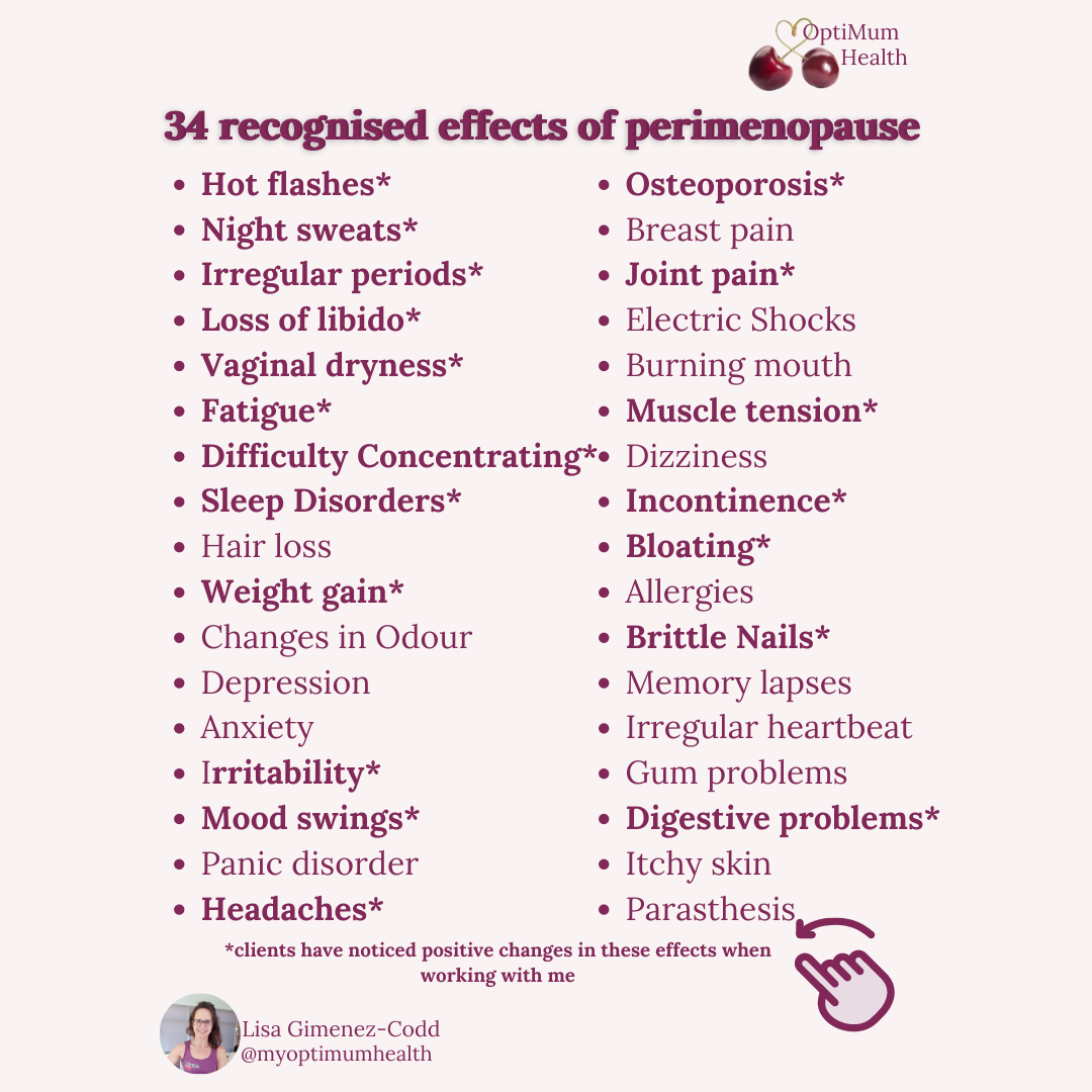 effects of menopause that women might feel